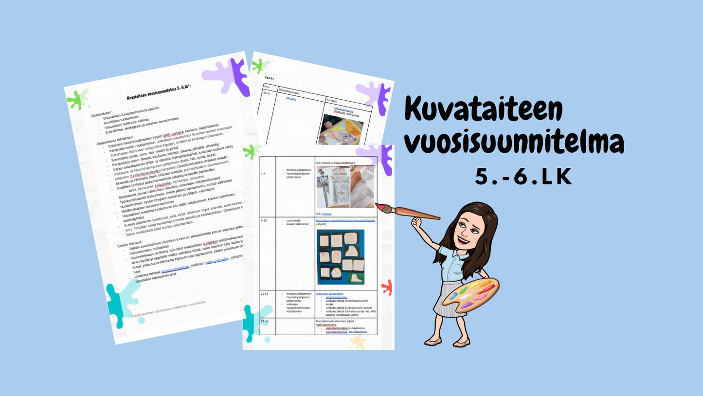 Kuvataiteen vuosisuunnitelma (5.-6.lk)